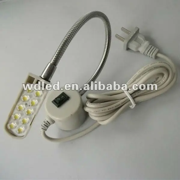 flexible pipe led sewing machine light lamp/bulb light/light bulb