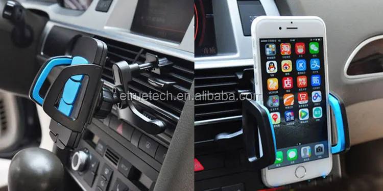 Hot Selling Product Car Mount Phone Holder; Air Vent Universal Car Mobile Phone Holder with Quick Release Button