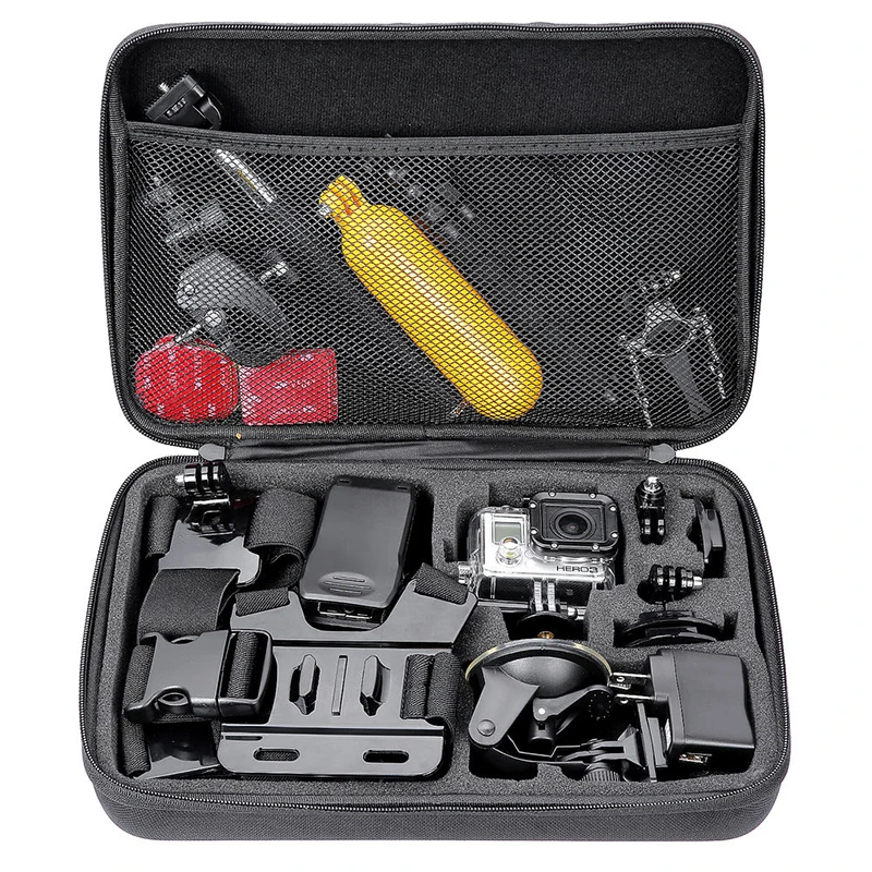 Large Carrying Case For Gopro Hero,Hero 7 Black,Hero6,5,4,Lcd,Black,For