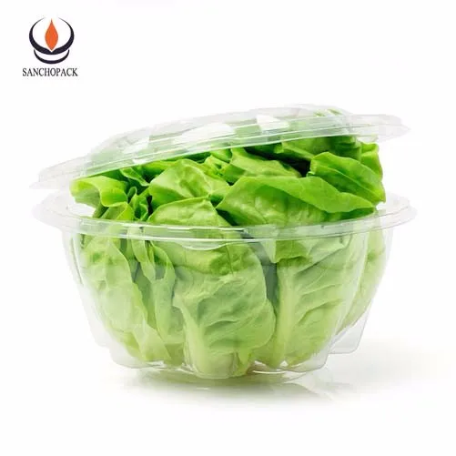 Lettuce Crisper Clear Plastic Custom Clamshell Packaging For Living