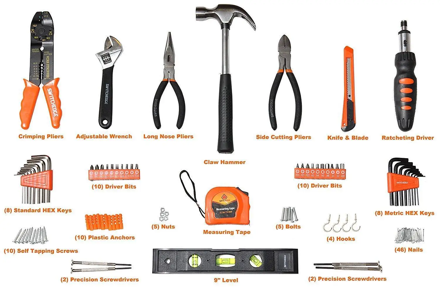 130pcs Hand Tools Box Set Household Tool Kit Hardware Tool Buy