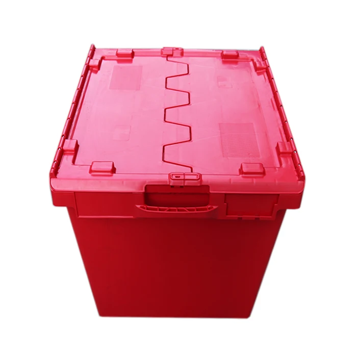 Qs Attached Llid Logistics Box Large Plastic Storage Box 148l Nestable