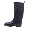 Product manufacturers china wholesale women black knee high rain boots