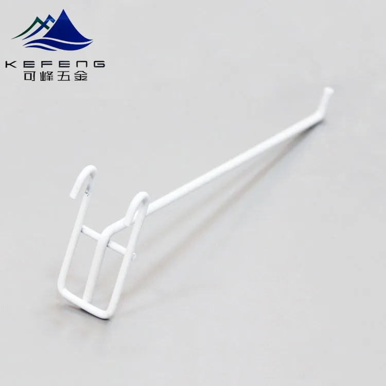 
Supermarket grid wall metal single clothing hook display 