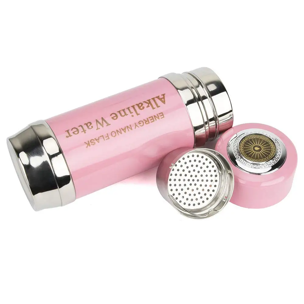 Stainless Steel Alkaline Energy Flask Water Bottle Ion pH Cup