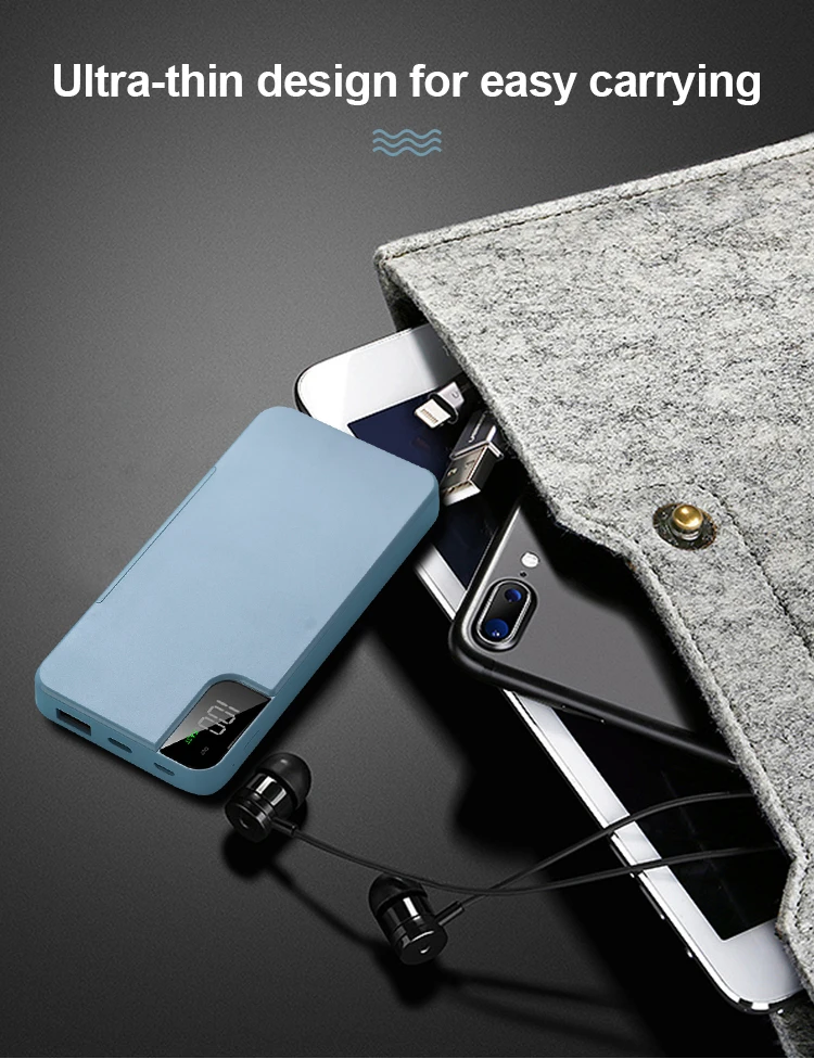 Promotional Products 2019 Portable With Mobile Phone Holder Qc3.0 Quick Charge Power Banks For Android Phone - ANKUX.COM