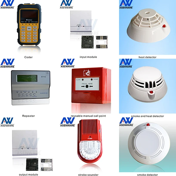 Asenware Factory Addressable Fire Alarm Photoelectric Smoke Detector for school building