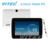 New Dual Core single camera touch panel mini 4.3 inch tablet pc android