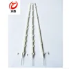 Environmental portable plastic electric fence post with yellow decorative cap