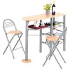 Pub Dining Set Counter Height 3piece Table and Chair Set Breakfast NEW