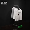 Brand shop merchandising furniture idea stainless steel hanging clothes sample stand