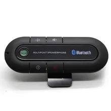 2016 High Quality Wireless Bluetooth Slim Magnetic Handsfree Car Kit Speaker Phone Visor Clip Free Shipping