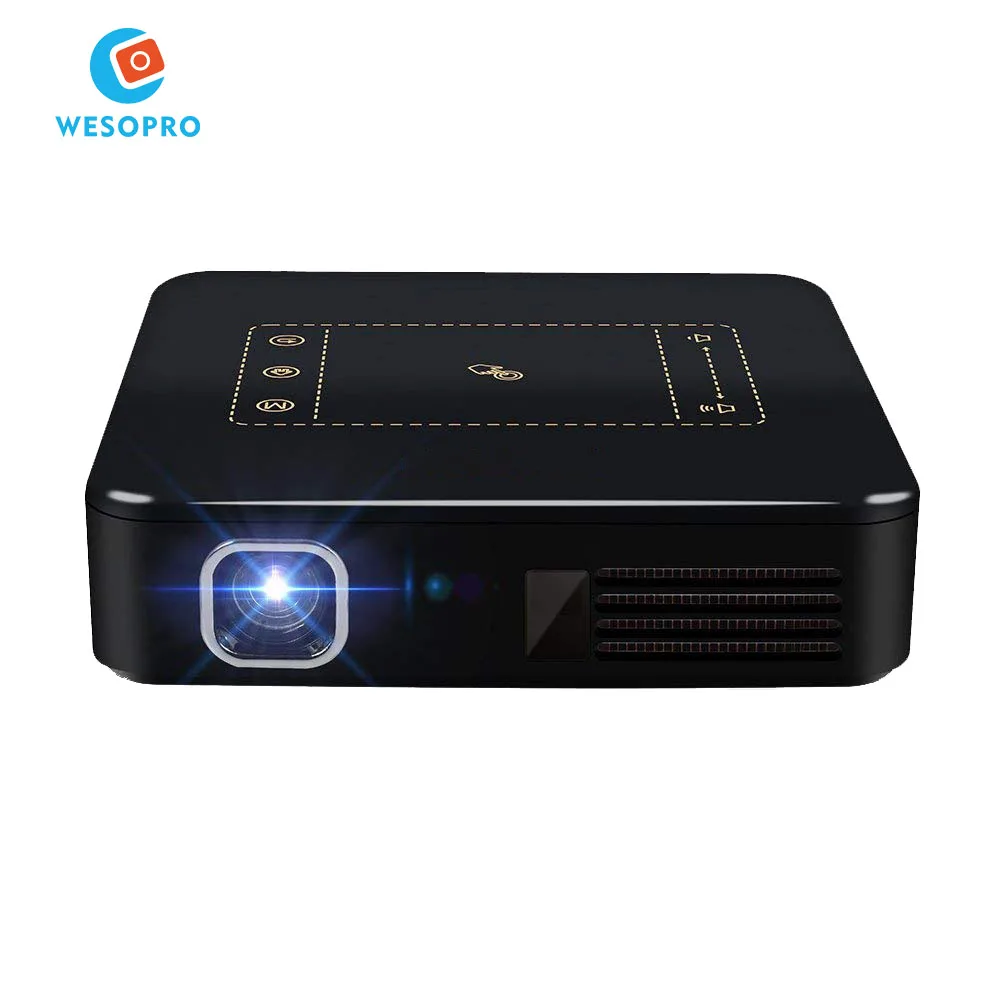

WESOPRO D13 Mini Pocket Projector Portable Projector Android 7.1 DLP Smart Projector with 2GB RAM 16GB ROM WIFI Miracast IPTV