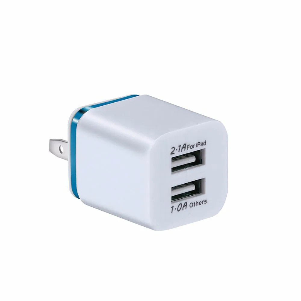 

U.S. Plug 1Amp Dual USB Wall Charger 50-60Hz Travel Charger