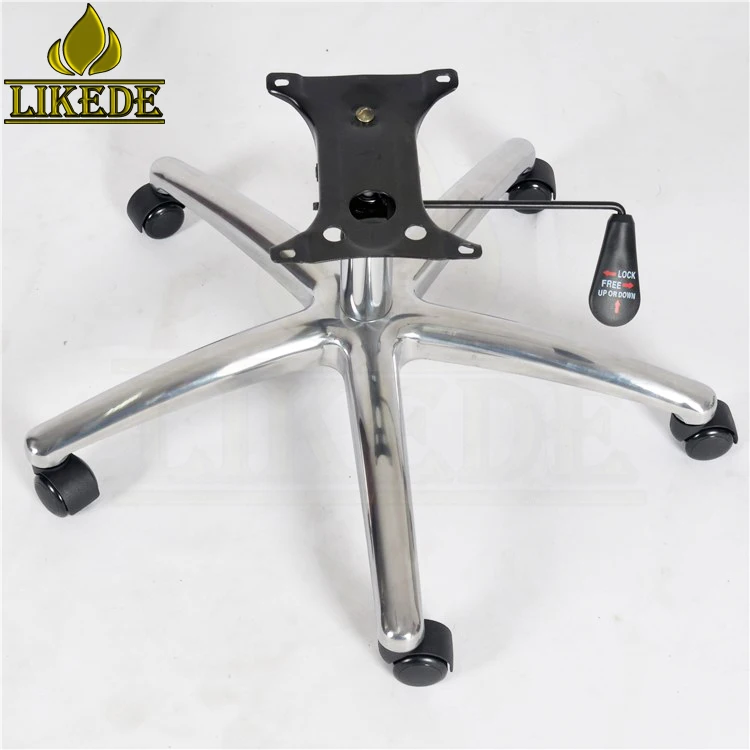 High Quality Aluminum Alloy Office Chair Stand Base Hot Sale Accessory Furniture Leg Gaming boss Chair Base Metal Leg