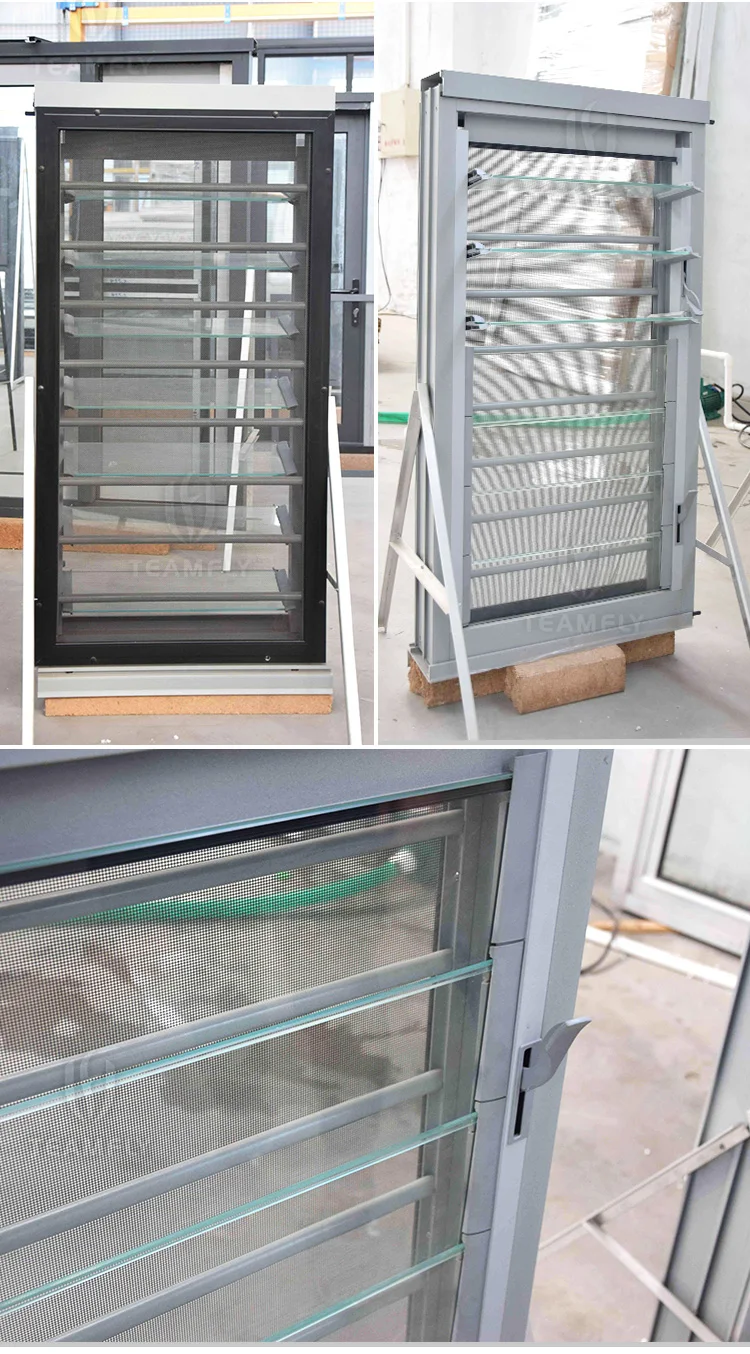 Australian As2047 Standard Louver Window Aluminium Glass Window