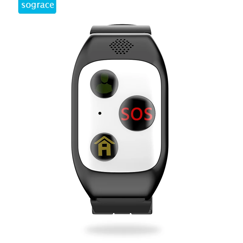 

2019 Latest SOS GPS Smart Wristband with Three Button Smart Wrist Watch for Elderly with Heart rate Blood Pressure