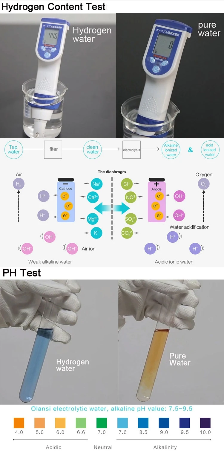 أسعار الجملة ذكي المحمولة 500ML H2 زجاجة المياه الغنية الهيدروجين