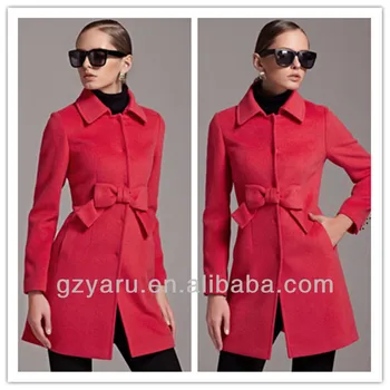 women's red winter coat with hood