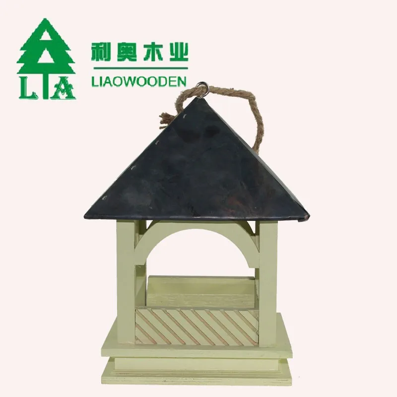 China factory FSC&BSCI wildlife garden backyard wooden pet bird feeder