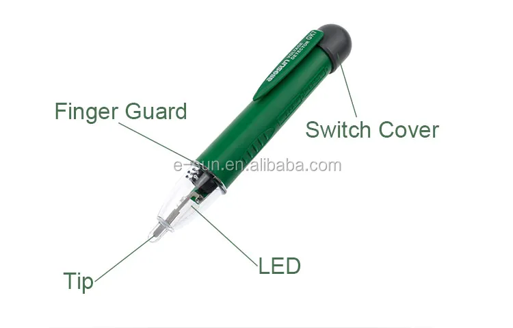 Ffzhushengmy Non-Contact Voltage Tester 70-1000V AC Voltage Detector Blister Packaging LED Lights Voltage Measurement GK7 Tester Tool Portable Ffzhushengmy Non-Contact Voltage Tester 70-1000V AC Voltage Detector Blister Packaging LED Lights Voltage Measurement GK7 Tester Tool Portable