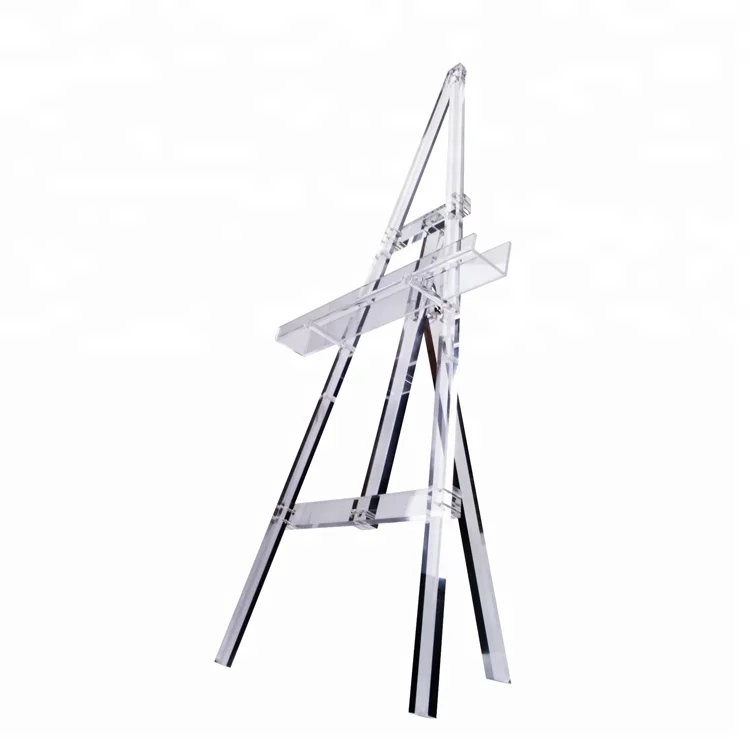 Clear Display Wedding Acrylic Tripod Easel Acrylic Floor Easel For
