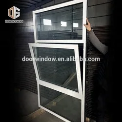 AS2208 standard glass bathroom window wood double glazed tempered obscure awning window