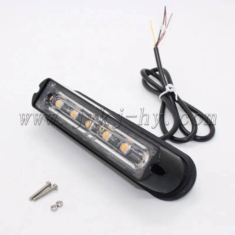 Amber 12v 24v motorcycle LED strobe light