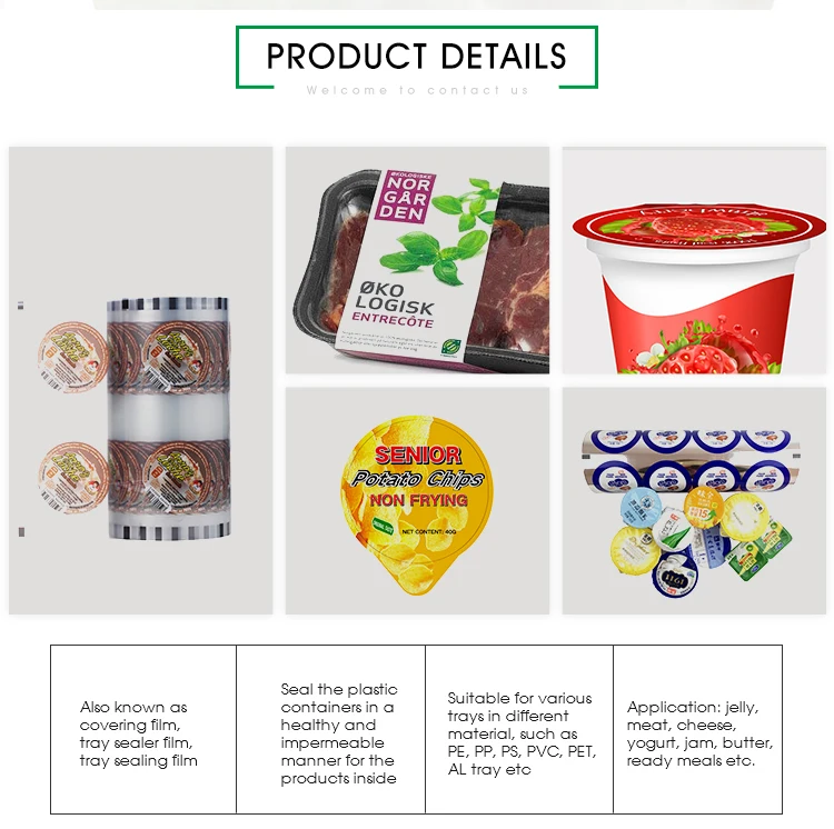 Factorydirectly auto pack plastic candy cold seal film with printing cup cover sealing