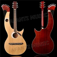 

Spruce top / Sapele Back & Sides / Rosewood Fingerboard & Nut Afanti Harp guitar (AHP-1002)