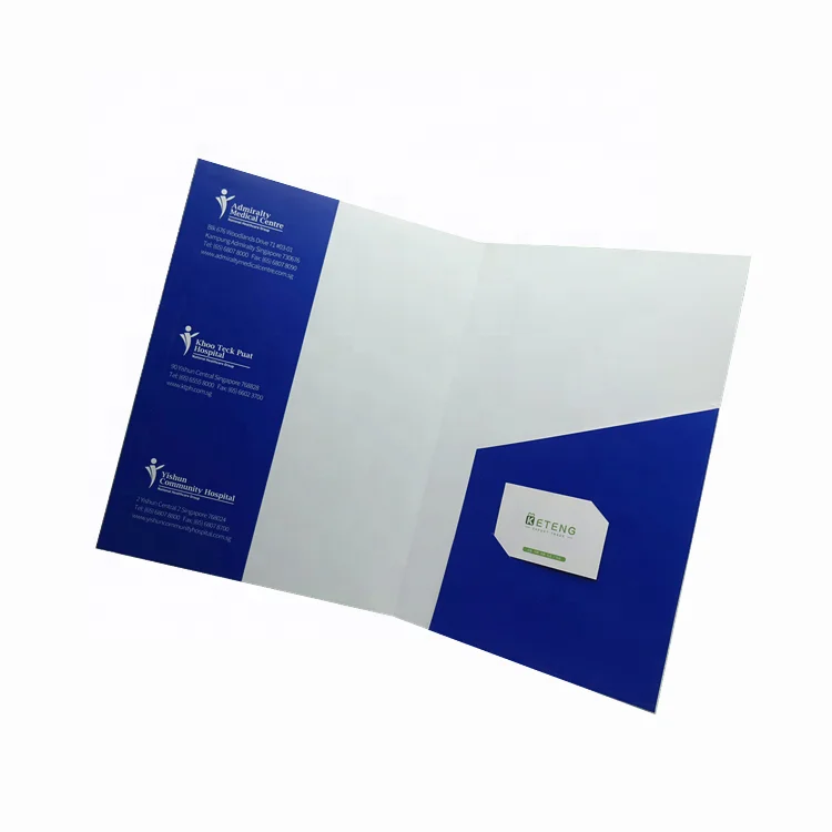 
Promotional fancy file folder with flap presentation custom folder a4 