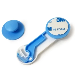 Image of Door Cabinet Locks Kids Safety Care Plastic Locks Straps Infant Baby Protection Drawer Lock Child Safety