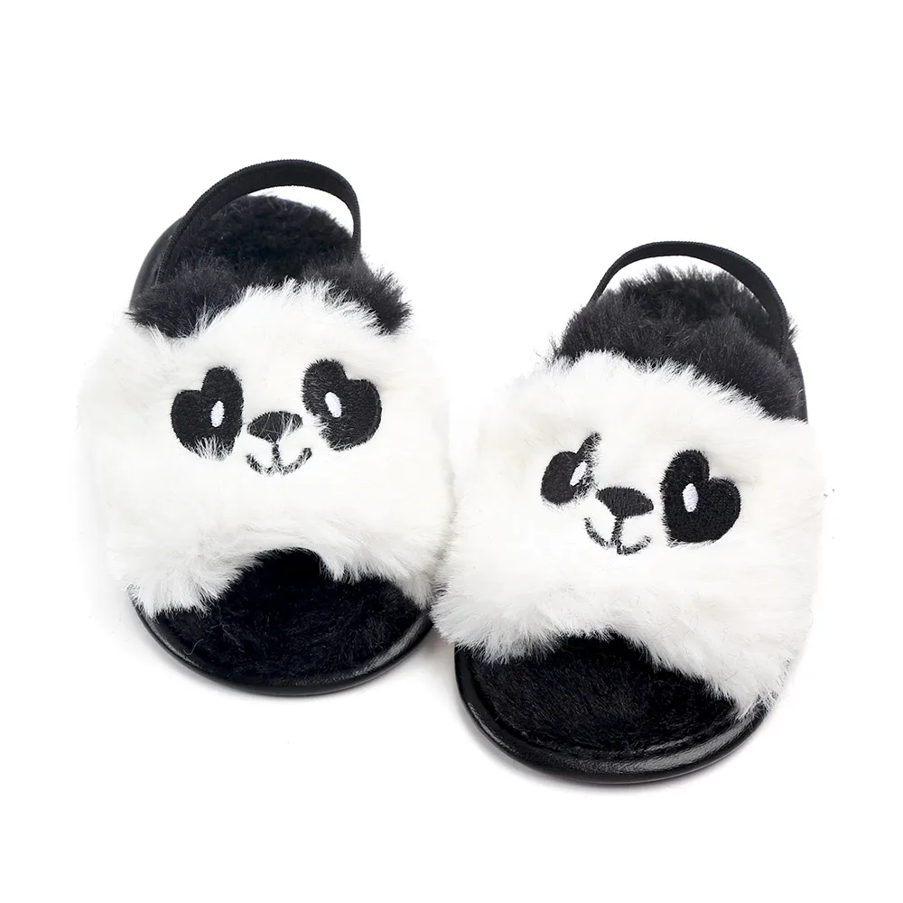 
New arrival cute cartoon plush baby slippers shoes 