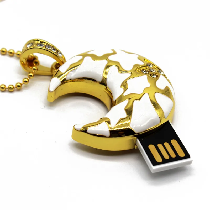 

Mass Production Moon Shape Jewelry USB Stick Flash Drive 2GB 4GB