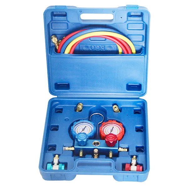 90cm Charging Hose Ac Set R134a 410a Gauge Manifold Buy 410a Gauge Manifold,Ac Manifold Gauge
