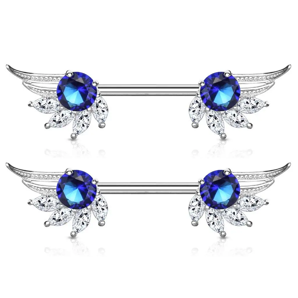 

Sexy wings Stainless Steel Nipple Rings Body Piercing Jewellry Jewelry, Colorful