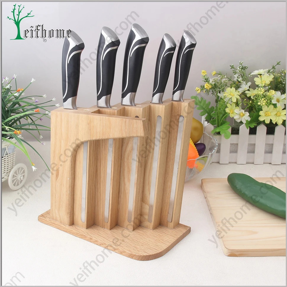 luxury 5 knife sets with stainless steel block