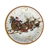 100% two tone Heritage dinner plate set chinese melamine tableware set