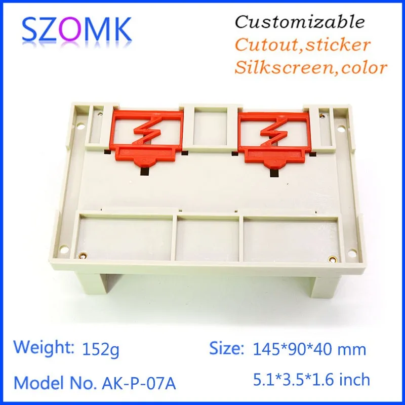 szomk industrial control case abs din rail enclosures for electronic