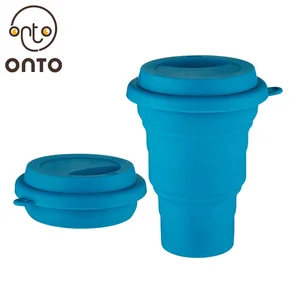 Image of Portable Outdoorcollapsible silicone coffee cup ,silicone drinking cup