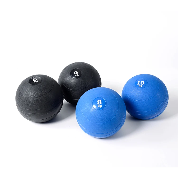 

Fitness PVC Gym Equipment Power Exercise Slam Ball with logo, Black, blue
