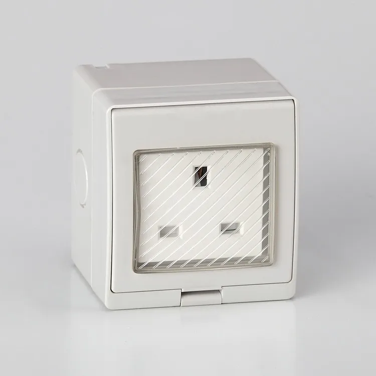 Ce British Standard Outdoor Weatherproof Wall Socket Bs Type Outlet