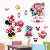 Colorcasa custom wall stickers home decor decorative Micky mouse Mini mouse for children (MQ033)