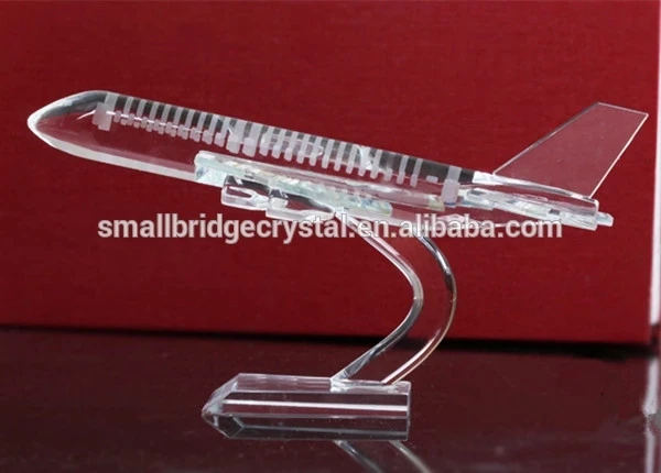 product high quality decorative k9 crystal airplane model wholesale-32