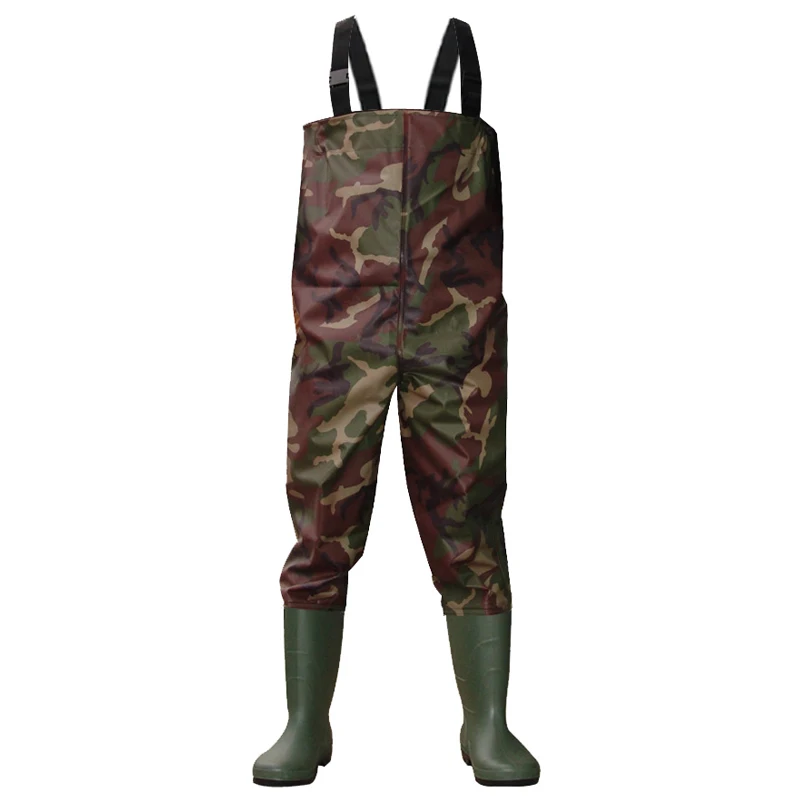 
Hotsales 70D Waterproof Nylon PVC Fishing Chest Waders Fishing Boots 
