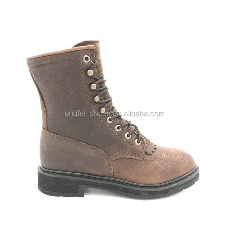 high heel steel toe boots