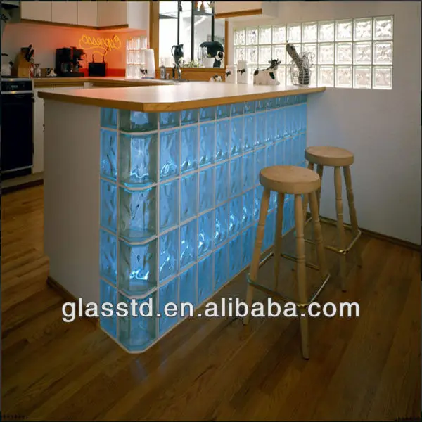 Сплавленный стеклянный блок для баров