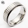 High quality Cheap fashion design wholesale men spikes stainless steel jewelry silver ring