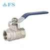 USA eco-friendly copper chromed forged two piece body 1/4" red handle insert female thread full port brass ball valve