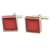 Classic Various Colors Available Enamel Small Square Cufflink